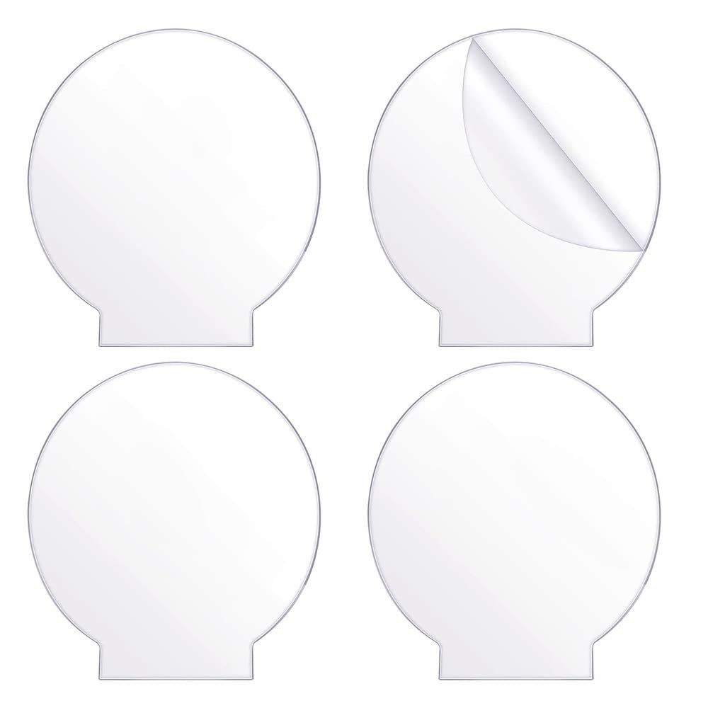 Set Mit 4 Runden, Dicken (4 Mm) Transparenten Acrylplatten Für Led-leuchtenfüße, Schilder Und Diy-projekte