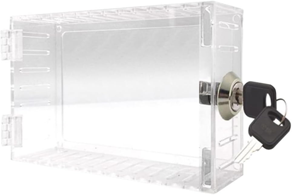 Universelles Abschließbares Wandthermostatgehäuse Mit Abschließbarer Thermostatabdeckung – Passend Für Thermostate Bis 17,8 X 11,4 Cm.