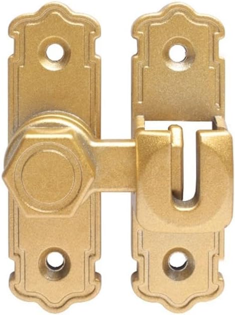 Schiebetürschloss Aus Aluminiumlegierung, 7,5 Cm, Für Innentüren (gold)