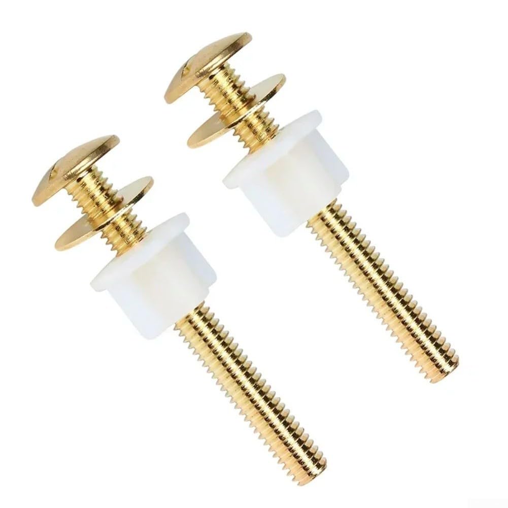 Wc-beckenbefestigung, Goldfarbenes Metall, 6 Cm