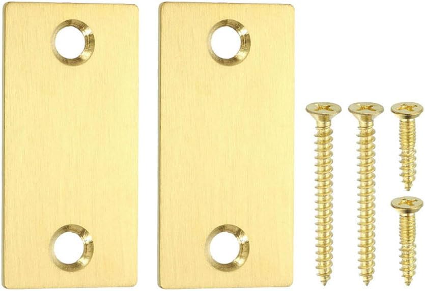 Set Mit 2 Türloch-schutzplatten (2,85 X 5,7 Cm) Inklusive Schrauben