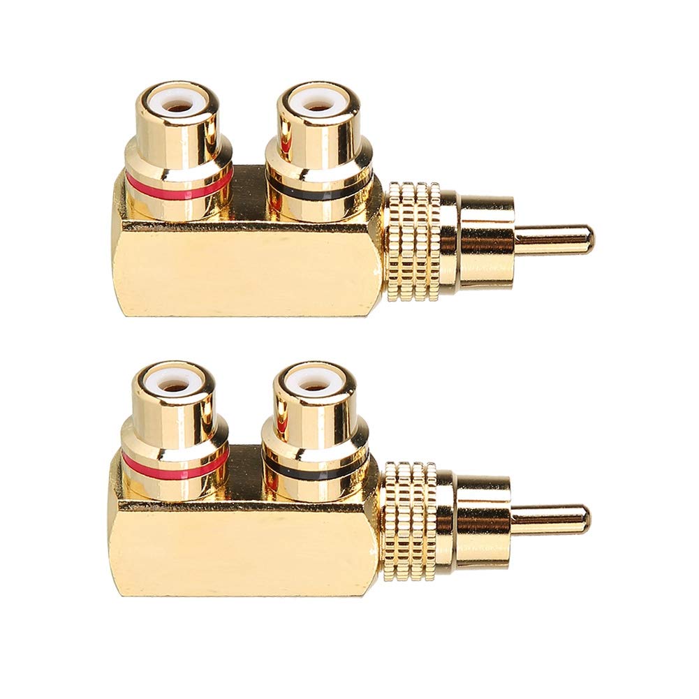 2er-pack Adapter Stecker Auf Buchse Rechtwinklig