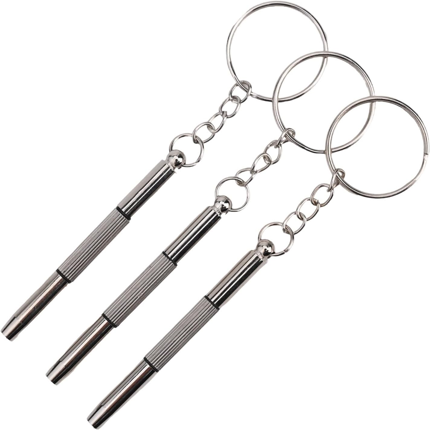 6er-set 3-in-1-schraubendreher Aus Edelstahl Zur Reparatur Von Brillen, Uhren Und Mobiltelefonen, Silberfarben, 60 Mm
