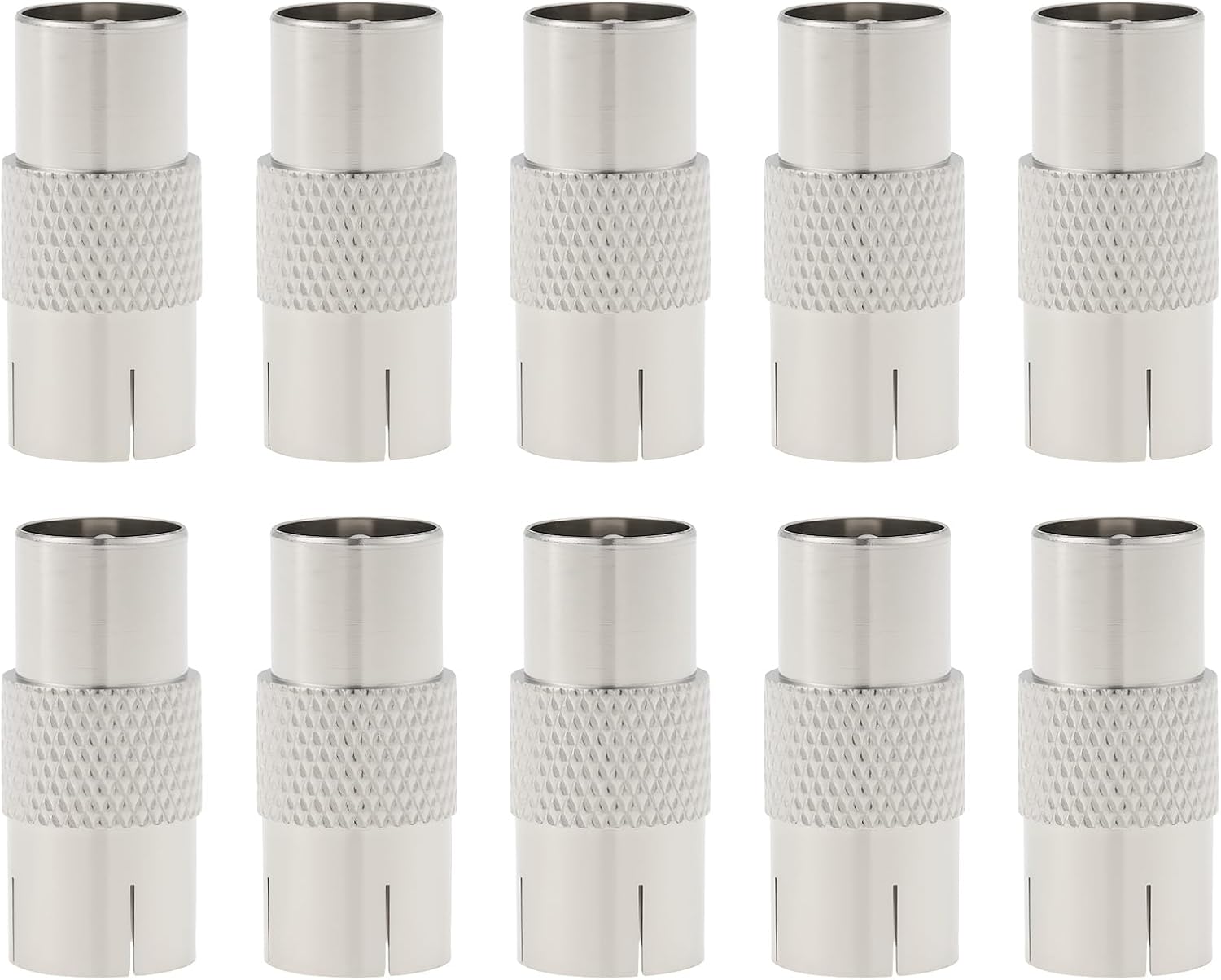 Packung Mit 10 Koaxialadaptern (stecker/buchse) Für Fernseher, Set-top-boxen, Breitbandnetze Und Satellitenüberwachung