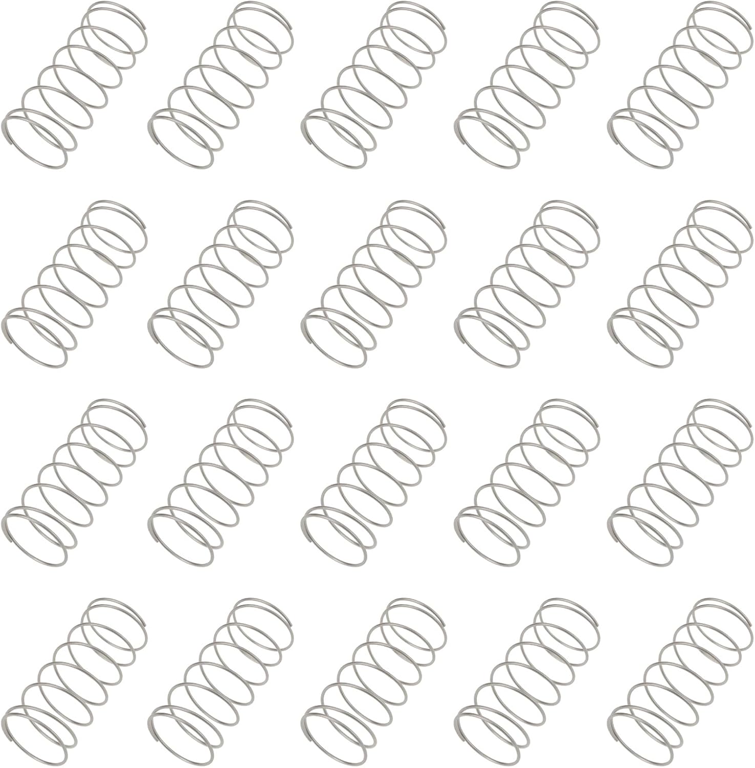 Packung Mit 20 Spülventilfedern Für Toilettenspülkästen, 0,8 X 18 X 40 Mm