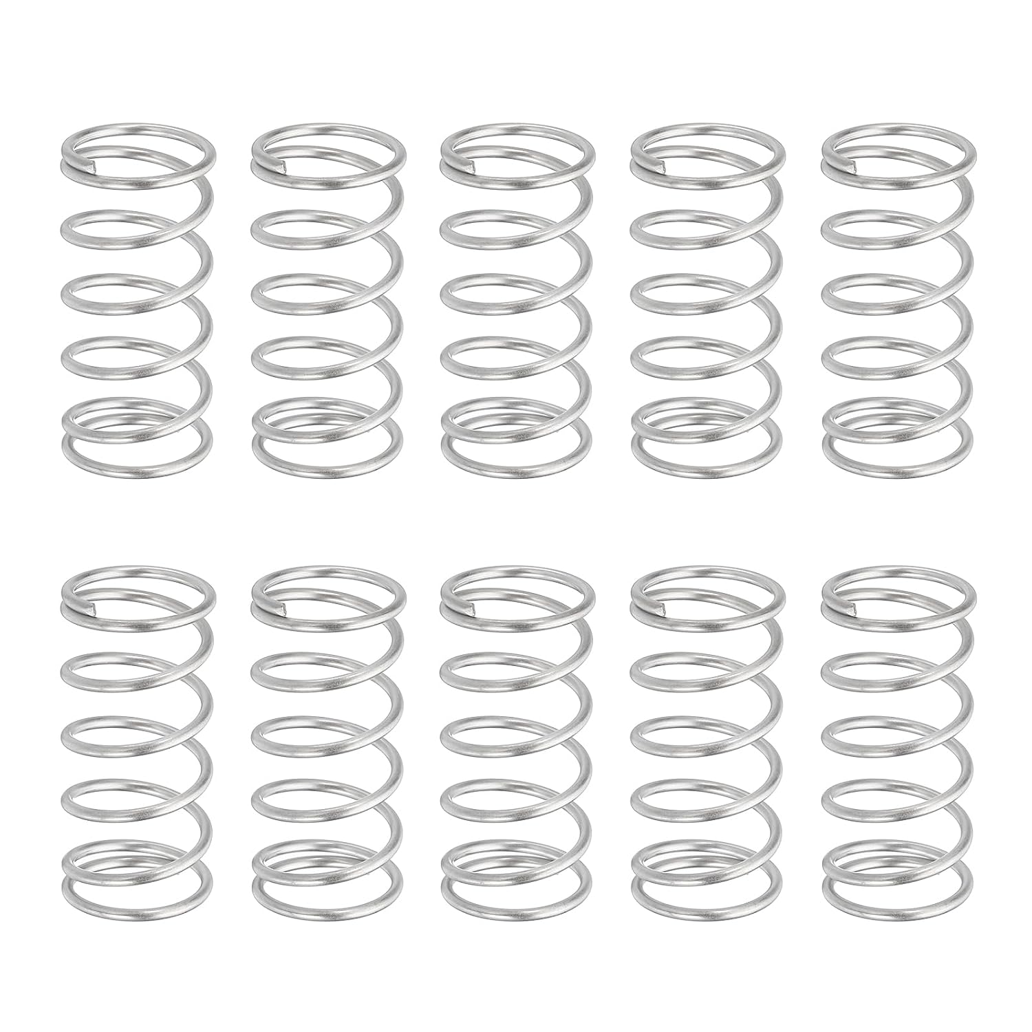 10 Stück Druckfedern, Drahtdurchmesser 1,2 Mm X 14 Mm Außendurchmesser X Länge 30 Mm, Zugfeder Aus Edelstahl 304, Druckfeder, Kugelschreiber Für Heimwerkerreparaturen