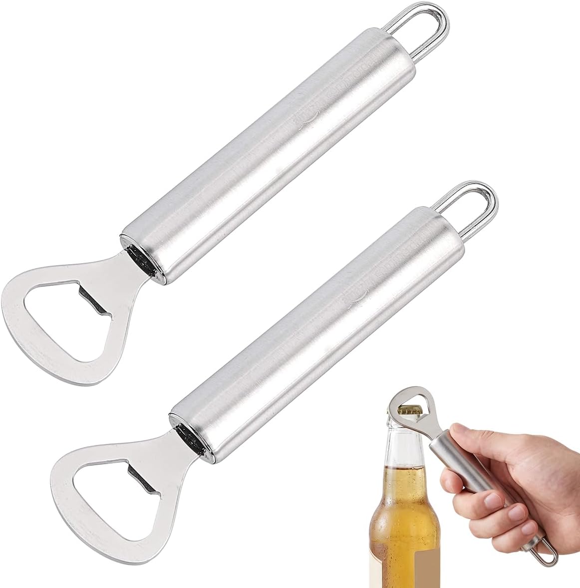 2-teiliges Flaschenöffner-set Aus Edelstahl