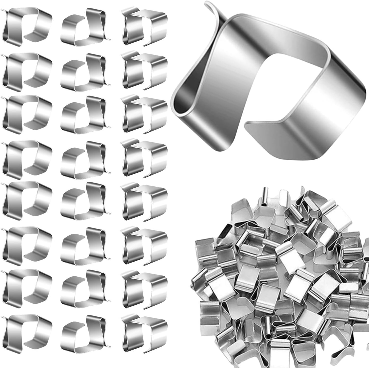 100 Stück Dachrinnenhaken Für Lichterketten, Metallhaken