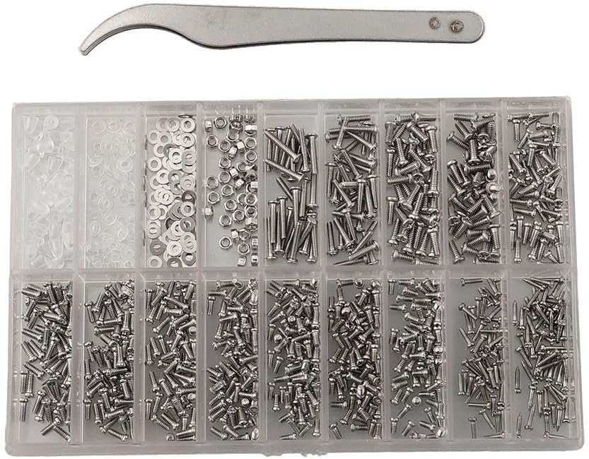 1000-teiliges Brillenreparaturset Mit Schrauben Und Pinzette