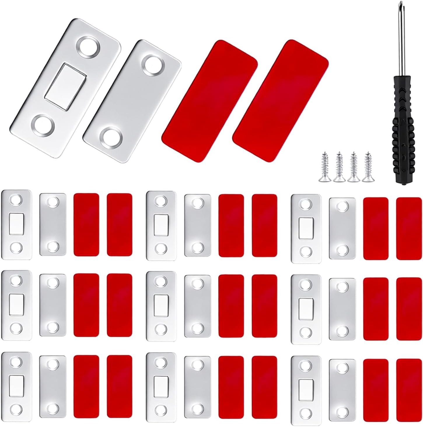Packung Mit 10 Ultradünnen Magnetischen Türmagneten Für Schranktüren