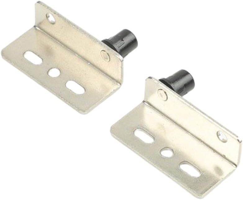 Set Aus 2 Versilberten, Verdeckten Drehbändern Mit Buchse Für Holzschränke Und Kleiderschränke – Eisen 40 X 18 Mm