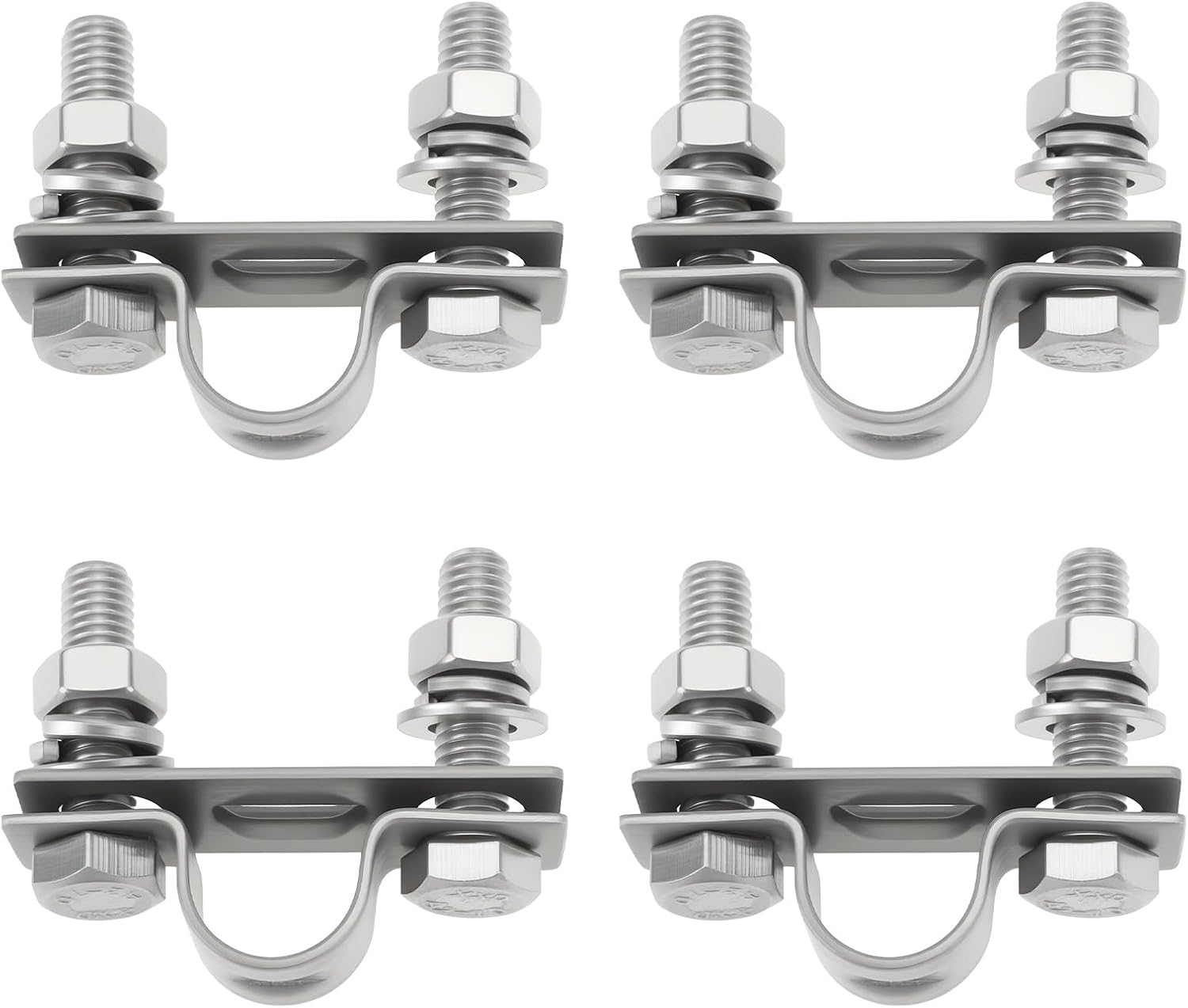 Satz Mit 4 Gaszugklemmen Aus Edelstahl 304 (25 Mm) Für Yachten