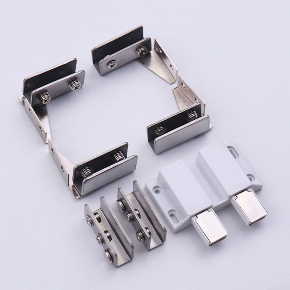 Doppelgelenkscharnier Für Glas Mit Einer Dicke Von 5 Bis 8 Mm (doppelt Silberfarben)