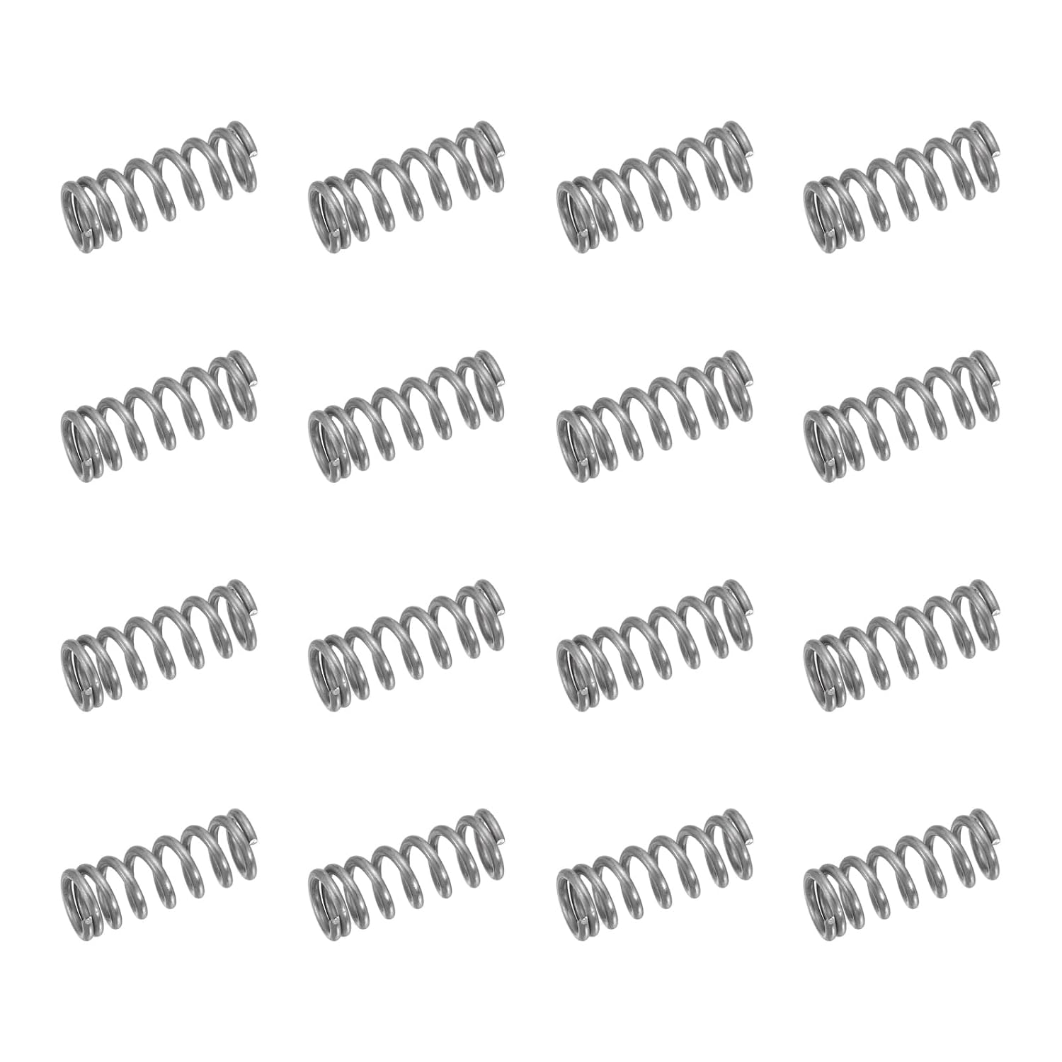 50 Stück Druckfedern 0,6 X 4 X 10 Mm (gewindedurchmesser Außendurchmesser X Länge)