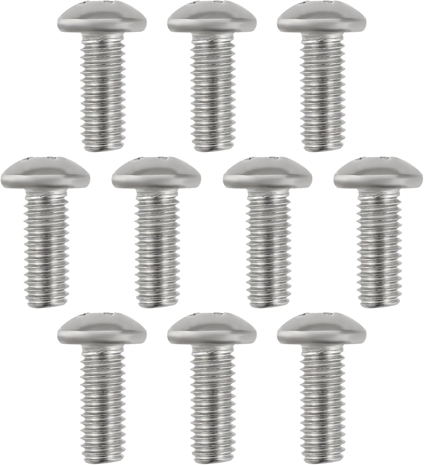 10x Phillips-innensechskantschrauben, 3/16" Unf-gewinde, 1/2" Länge, Edelstahl 304, Schlitz-innensechskantschrauben Für Holzbearbeitungs- Und Bürogeräte