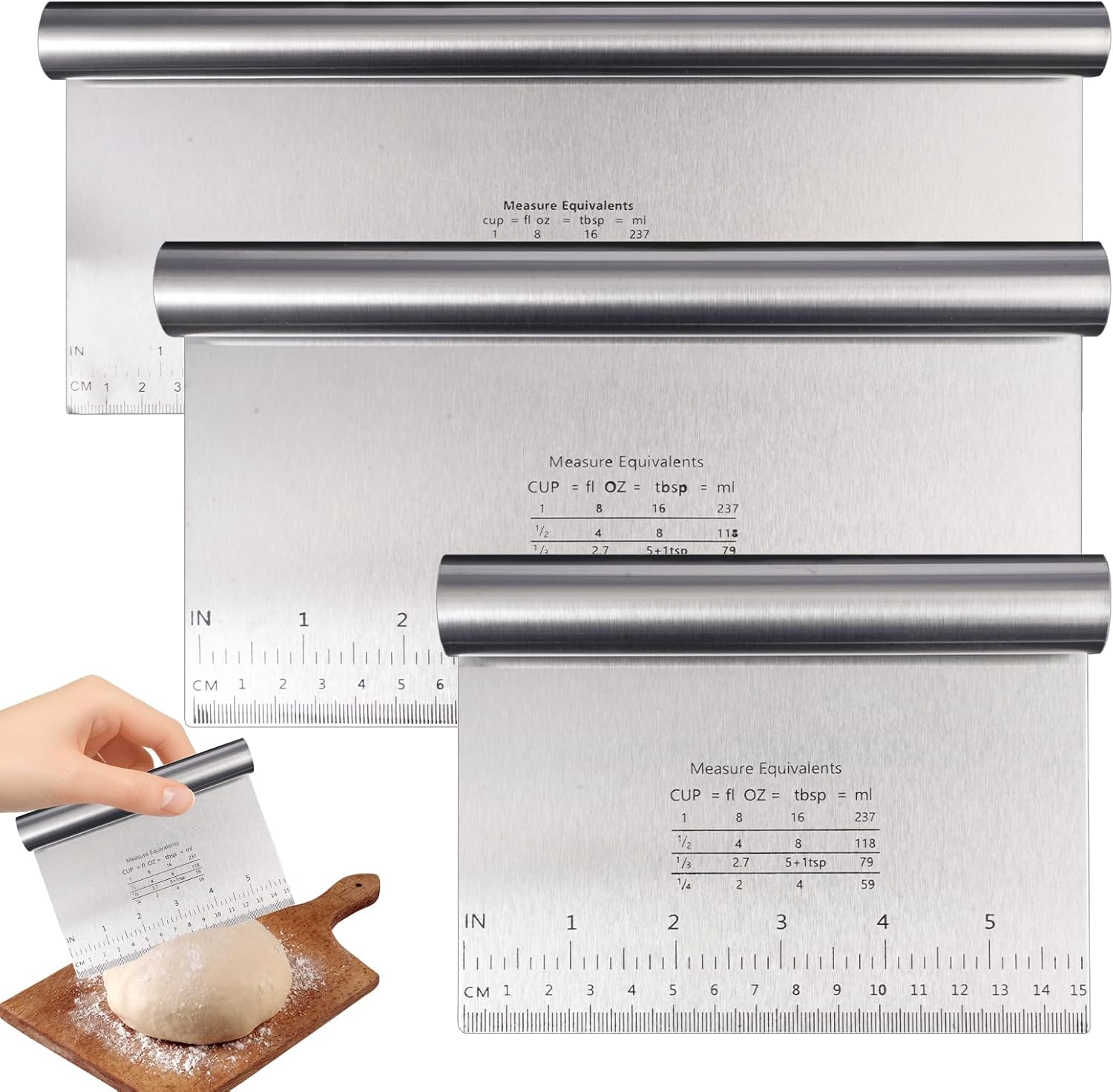 3-teiliges Ausstechformen-set Für Bäckereien, 15/22/30 Cm, Für Kuchen, Torten Und Pizzen