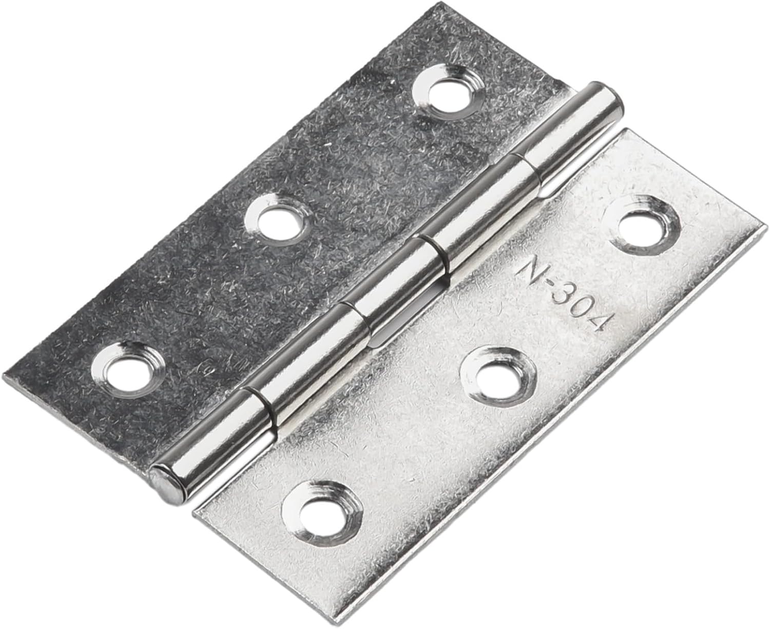 Set Mit 10 Edelstahl-türscharnieren Mit Soft-close-funktion Und Kugellager Für Küchenschränke, Kleiderschränke, Innentüren Aus Holz, Möbel, 7,6 Cm, Silber