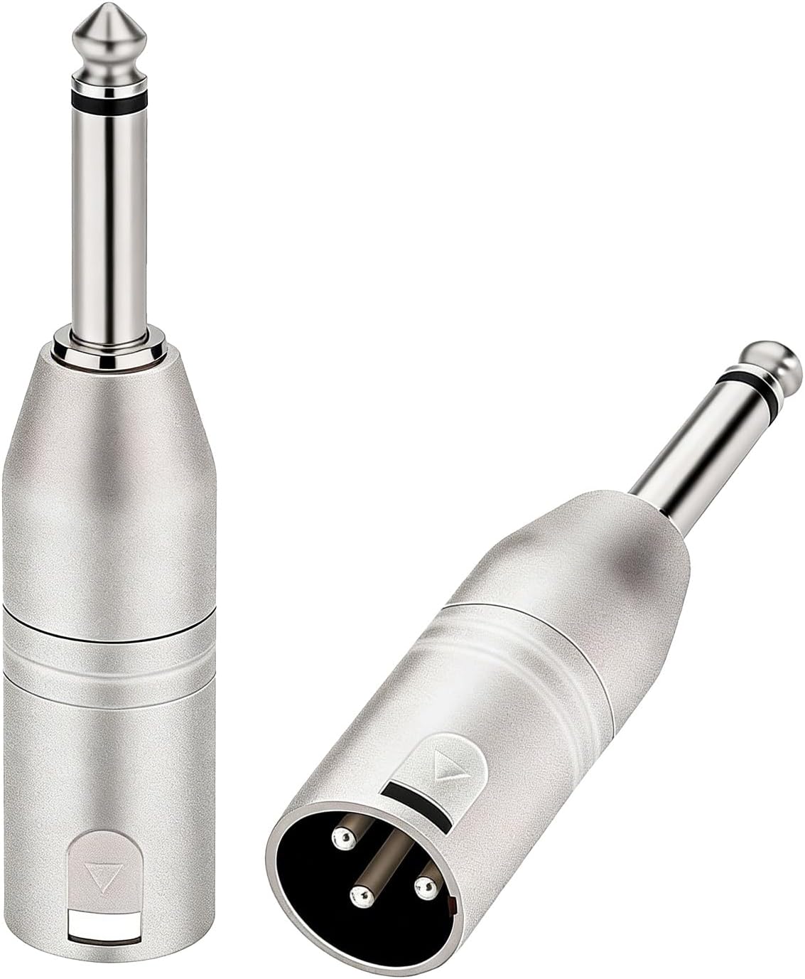 Stück Xlr-auf-6,35-mm-klinkenadapter, Stecker Auf Buchse, 6,35-mm-trs-auf-xlr-adapter, Robuste Steckverbinder Für Musikinstrumente, Professionelle Aufnahme- Und Soundsysteme (kompatibilität)