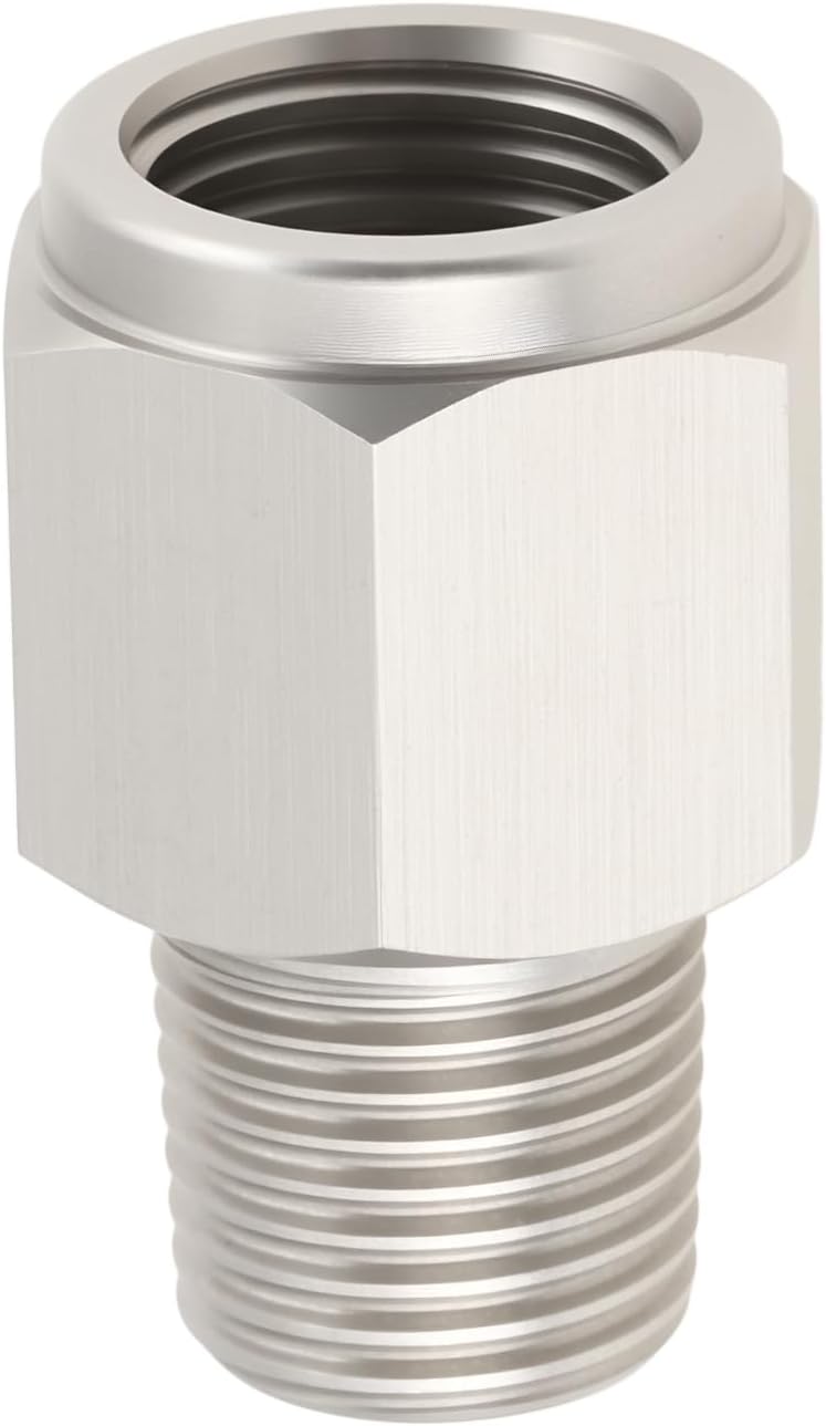 1/8 Npt M10x1 Edelstahl 304 Öldruckadapter Für Manometer, Edelstahl 304 Anschluss Für Öldruckmanometer Und M10x1 Anschlüsse