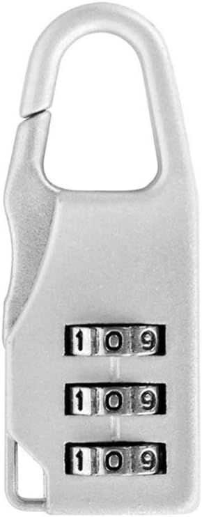 3-stelliges Zahlenschloss Für Gepäck, Koffer, Rucksäcke, Silber (silber) - Sr1081