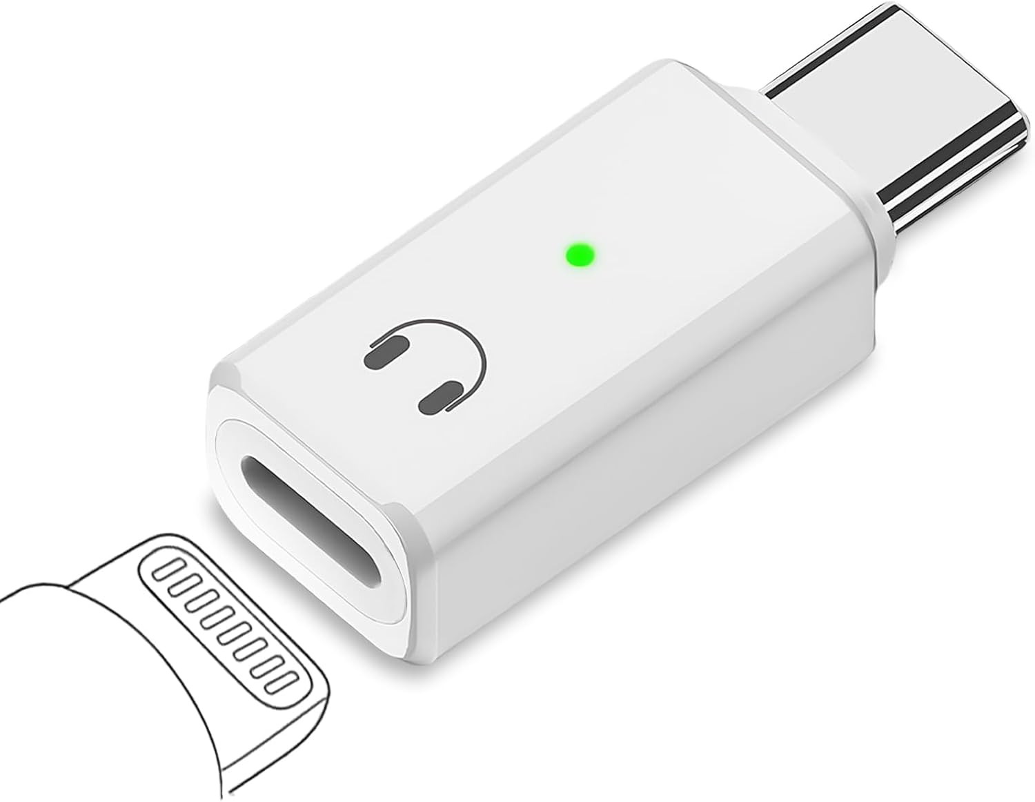 Usb-c-auf-usb-l-audioadapter, Audioadapter Für Iphone 16, 15 Pro Max Plus, Ipad Air/pro/mini, Samsung Galaxy S24, S23, Pixel