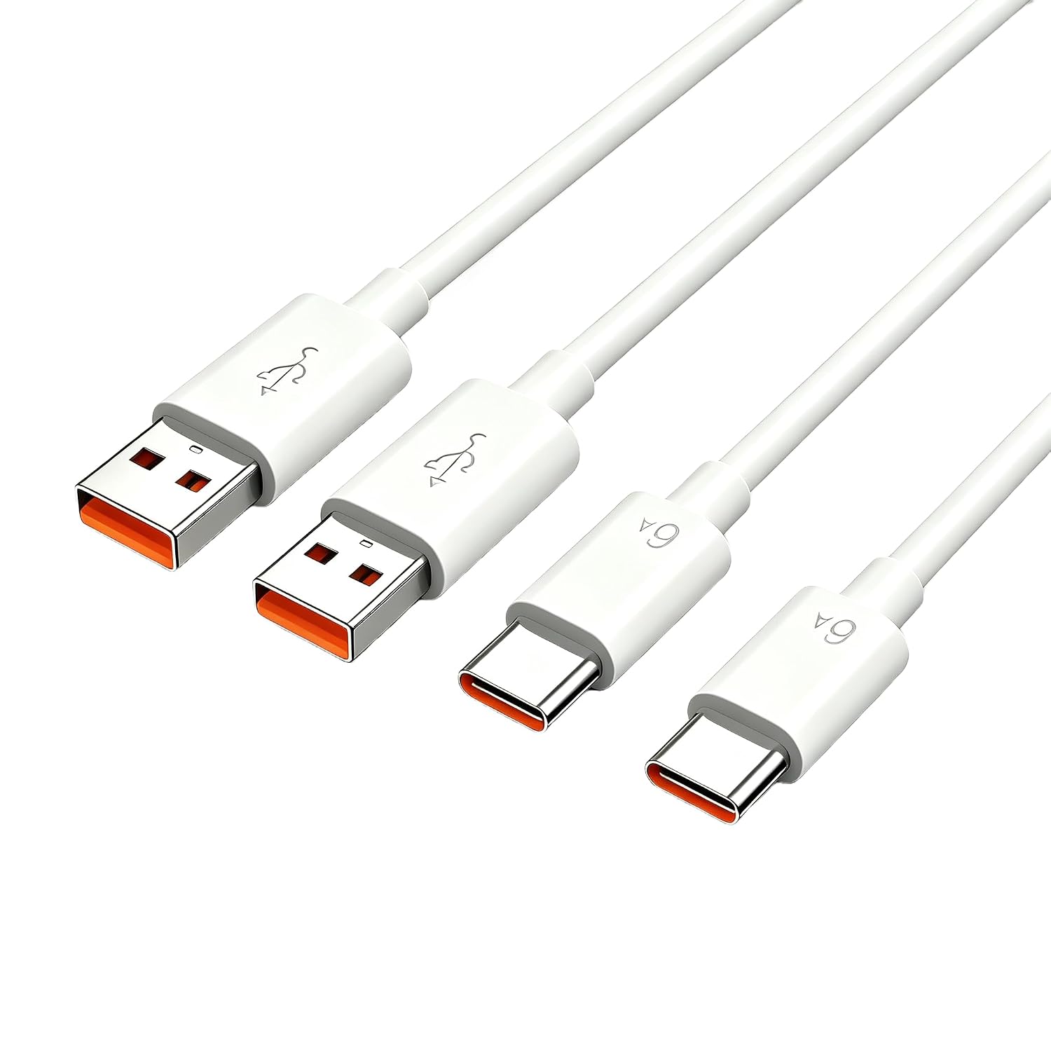 Stück 120-w-usb-c-schnellladekabel, Usb-typ-c-kabel, 6-a-turbo-ladekabel, Kompatibel Mit Android-smartphones Für Superschnelles Laden Und Datenübertragung
