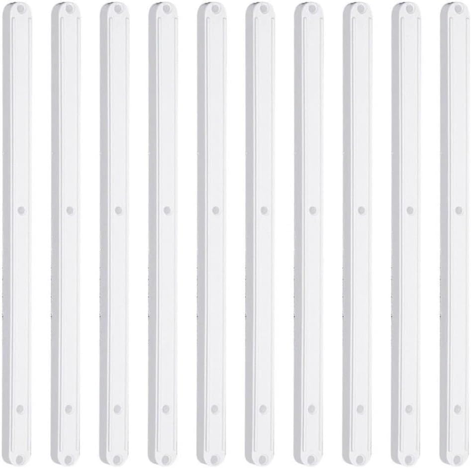Packung Mit 10 Geräuschlosen Schubladenschienen Aus Kunststoff, 298 Mm (weiß)