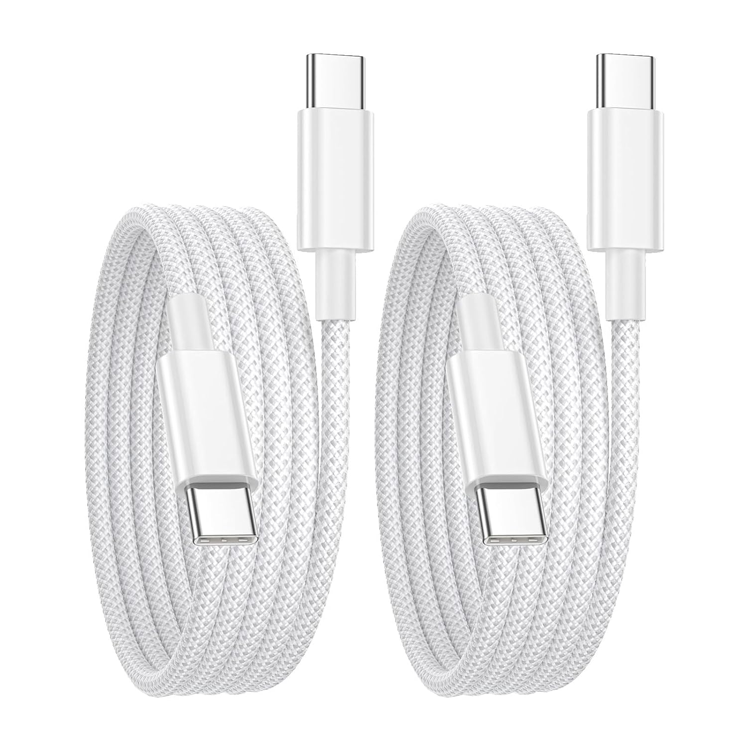 Stück 66-w-usb-c-kabel, 2 M Langes Usb-c-schnellladekabel, Geflochtenes Nylon-ladekabel, Kompatibel Mit Iphone 16, 15 Pro Und Max