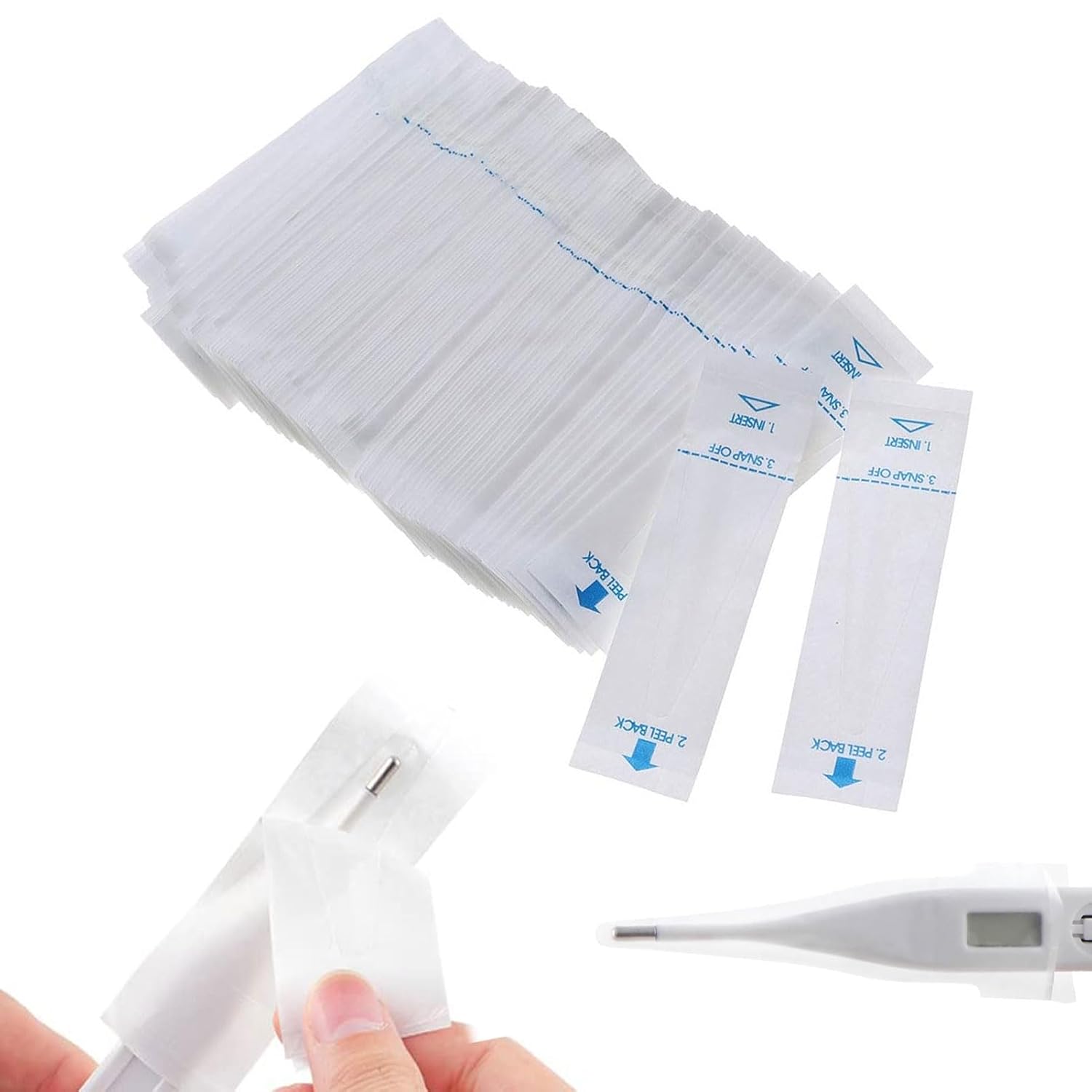 100er-packung Thermoscan-schutzkappen – Digitalthermometer – Sondenschutz – Universelle Schutzkappen Für Elektronische Achselthermometer – Rektalthermometer