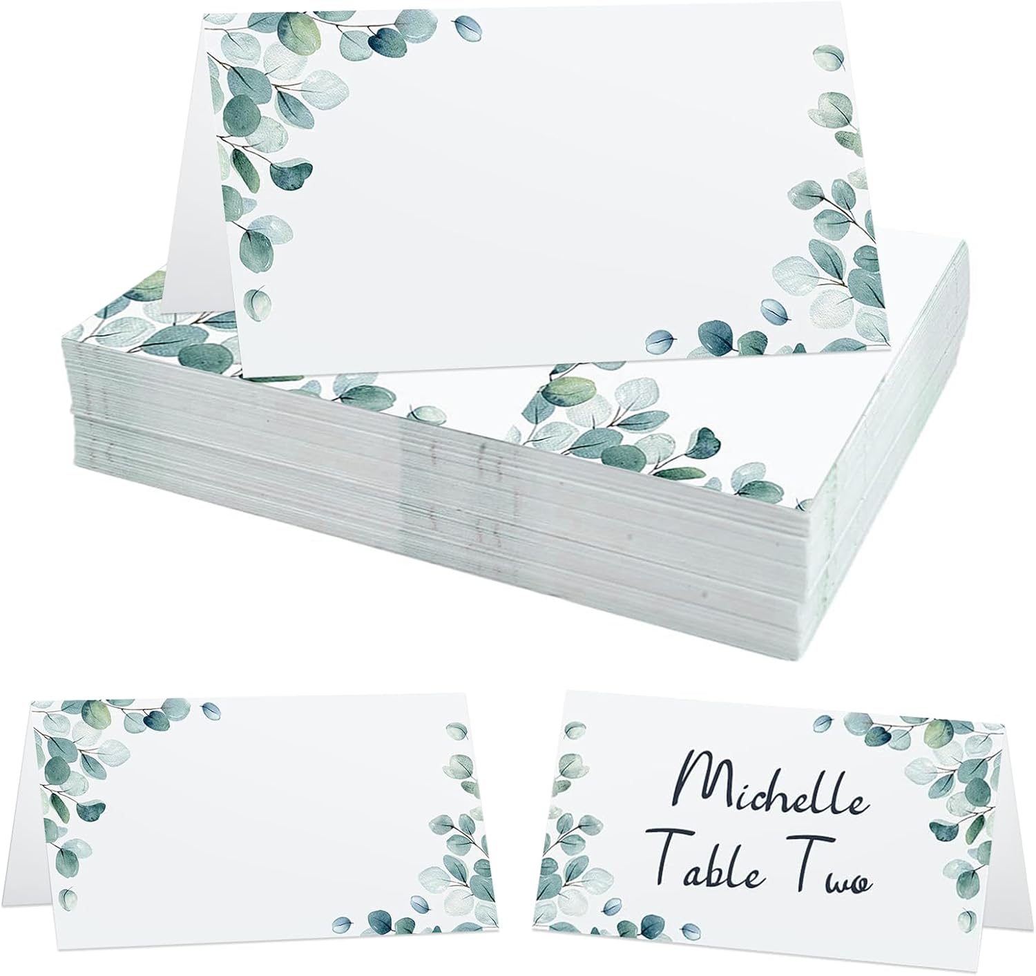 40-teiliges Tischkarten-set Für Hochzeiten, Tischkartenhalter, Weiße Tischkarten, Namenskarten Für Geburtstage, Für Tischempfänge, Partys, Veranstaltungen Und Feiern