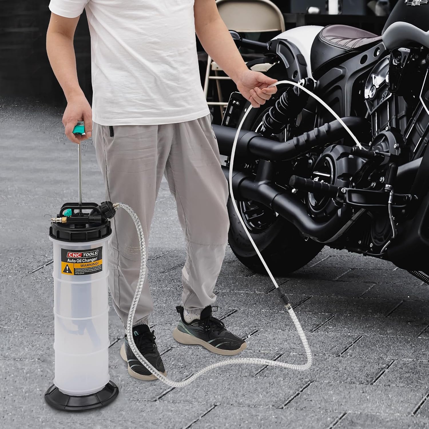 Manuelle Ölabsaugpumpe Vakuum Absaugpumpe Pneumatische Öl Absaugpumpe Handpumpe Flüssigkeitsabsaugpumpe 7.5l Mit Schläuche
