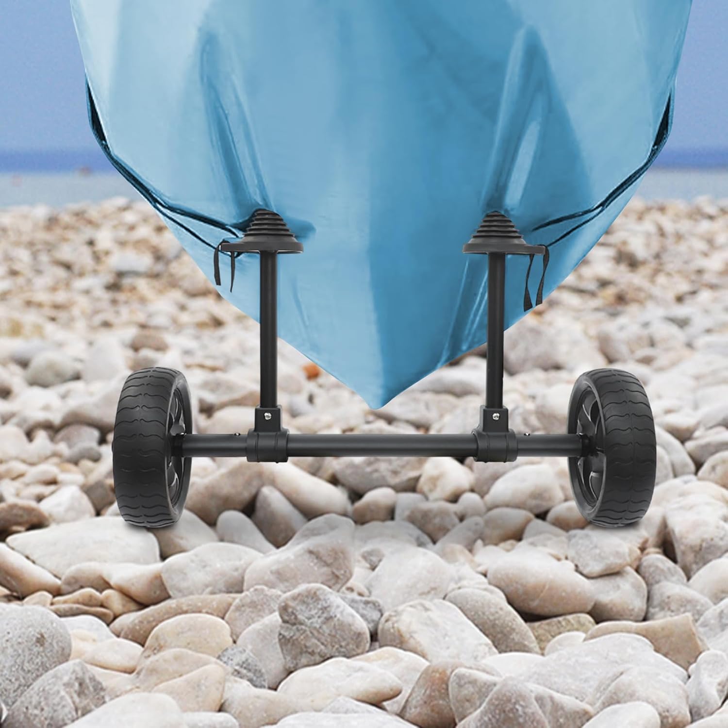 Kajakwagen Kanuwagen Bis 45kg Aluminium Kajak Transportwagen, Freistehend Anhänger Mit 2 Rutschhemmendes Rad, Surfwagen Kanuwagen Bootstrailer Trolley Für Boote/kajaks/kanus