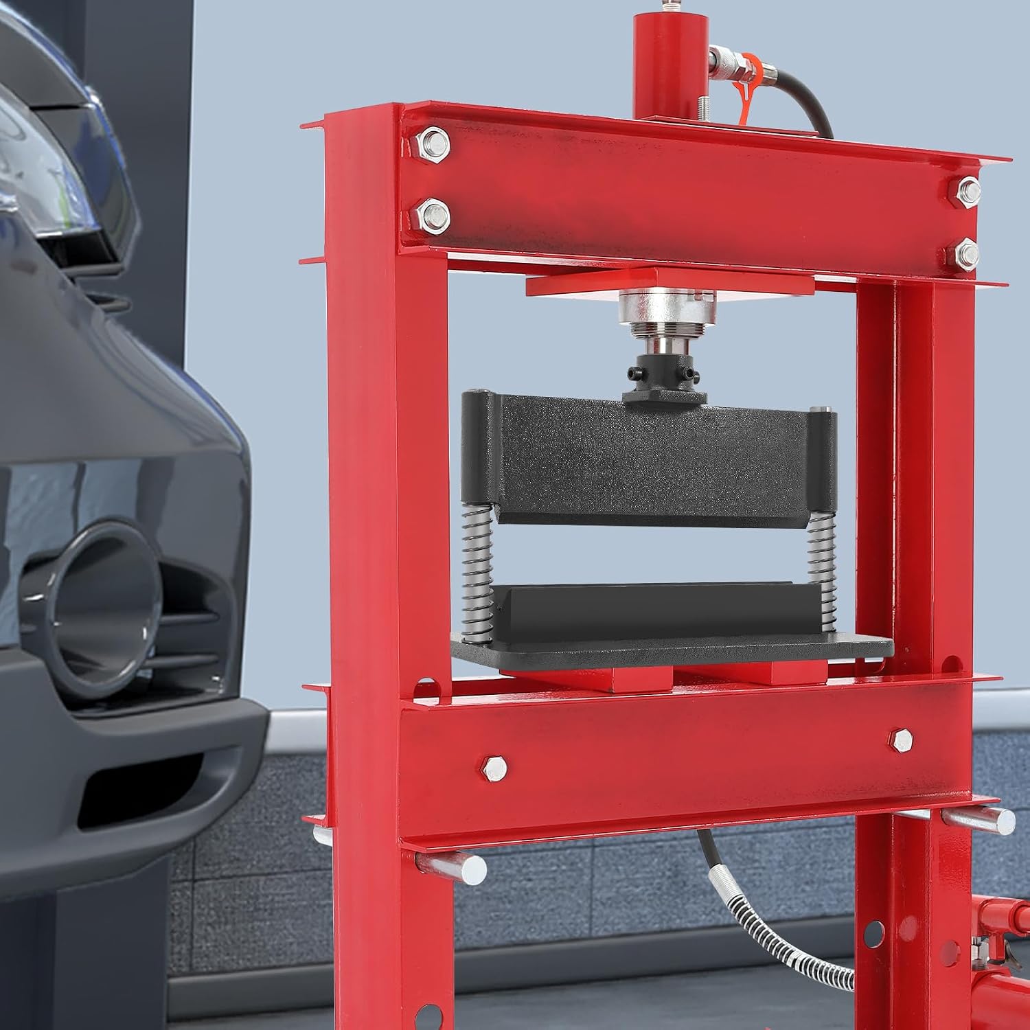 Abkantpressenaufsatz Für Biegemaschine Abkantpressen-anbausatz Für Hydraulische Werkstattpresse 30,5cm Biegelänge Biegedicke 0,48cm 90°biegewinkel Kompatibel Mit 12t/20t Werkstatt-hydraulikpresse