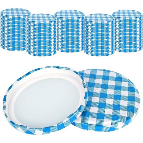 Neptune – Packung Mit 50 Schraubdeckeln, 82 Mm – Aus Aluminiumfolie Und Lebensmittelechtem Silikon – Luftdicht Für Gläser Von 230 Bis 565 Ml – Optimale Lebensmittelkonservierung