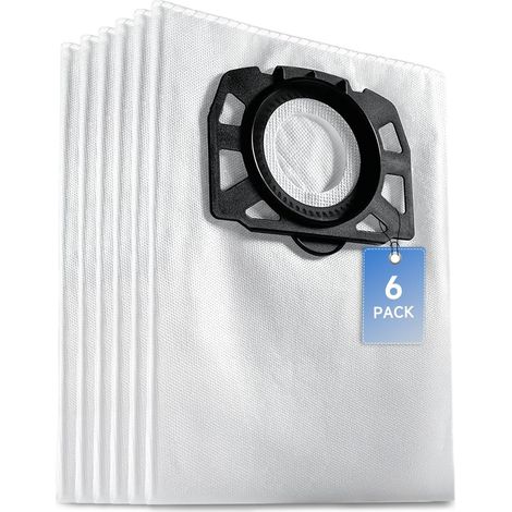 6 Kfi 487 Staubsaugerbeutel Für Kärcher Wd4 Wd5 Wd6 Wd5p Wd6p Premium Mv4 Mv5 Mv6 Vliesfilter-staubbeutel Ersatzfilterbeutel Nass- Und Trockensaugerbeutel 2.863-006.0