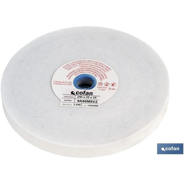 Weiße Schleifscheibe 250x25x25 Gr.80