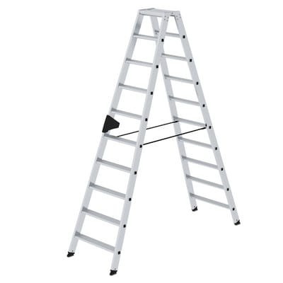 Munk Stehleiter Mit Ergo-pad Beidseitig Begehbar 2x10 Stufen