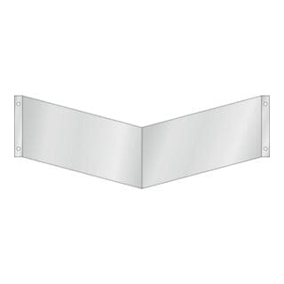 Nasenschild Wandmontage Für Zwei Symbole Groß, Typ: 01300