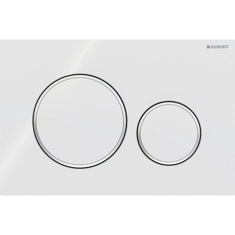 Easycomfort Passend Für Geberit Duofix Sigma 20 Wc-betätigungsplatte – 115.882.kj.1 – Weiß Und Verchromt