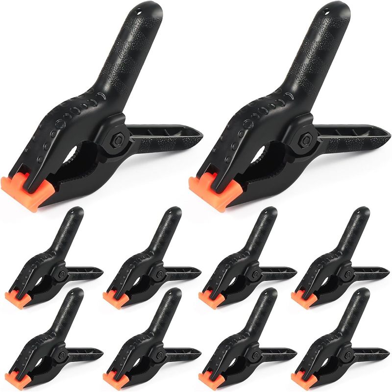 10 Federclips 11 Cm – Stabile Kunststoffclips Für Heimwerkerprojekte, Holzarbeiten, Bastelarbeiten, Ballons, Foto-requisiten Und Poolabdeckungen