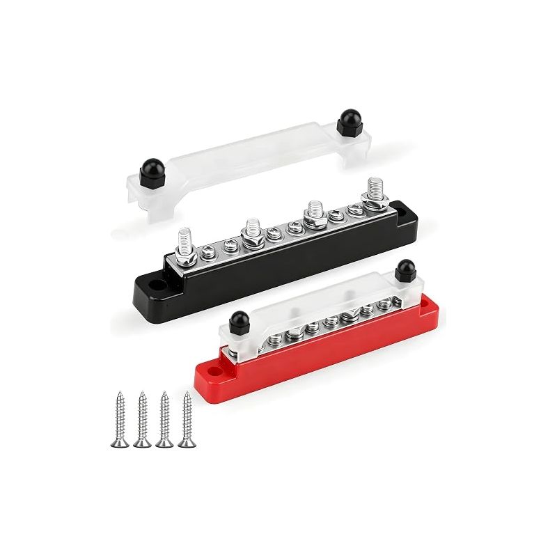 Verteilerstangen 12v-48v Dc 150a, Elektrischer Verteilerblock Mit M6 Und M4, Sammelschiene Mit Anschluss Für Bateau-fahrzeuge Und Camping-car-camion