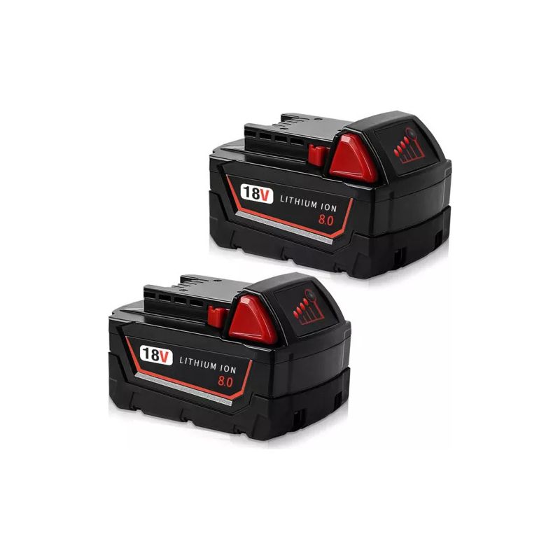 18-v-akkus Für Milwaukee M18, M18b6 Xc 8,0 Ah Lithium-ionen 48-11-1860, 4er-pack