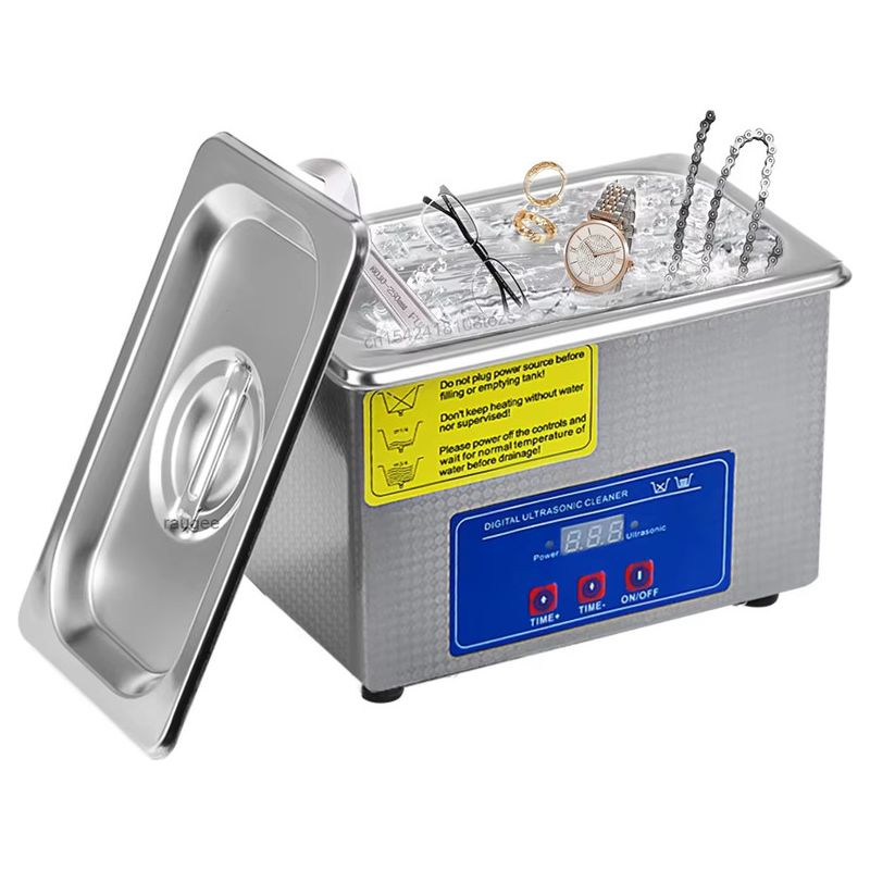 800-ml-ultraschallreiniger (40 Khz) – Hochfrequenz-reinigungstank – Digitaler Timer – Für Schmuck Und Accessoires
