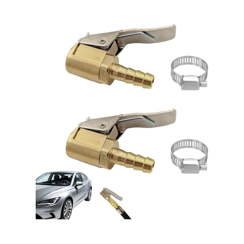 6-mm-reifenfülldüsen, Universelles Pneumatisches Spannfutter-set Mit Kompressordüse Für Pkw, Transporter Und Lkw, Verchromtes Messing-design, Einfache Handhabung