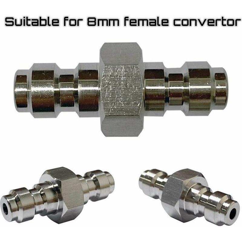 8-mm-doppel-schnellverbinder (männlich), 4500 Psi, Edelstahl