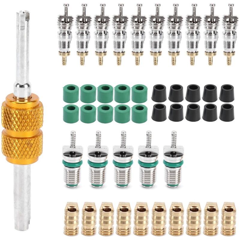 Schrader-ventileinsatz-ausbauwerkzeug, 46-teilig, Passend Für R410a, R22 Und R134a, Universelles Montage- Und Ausbauset
