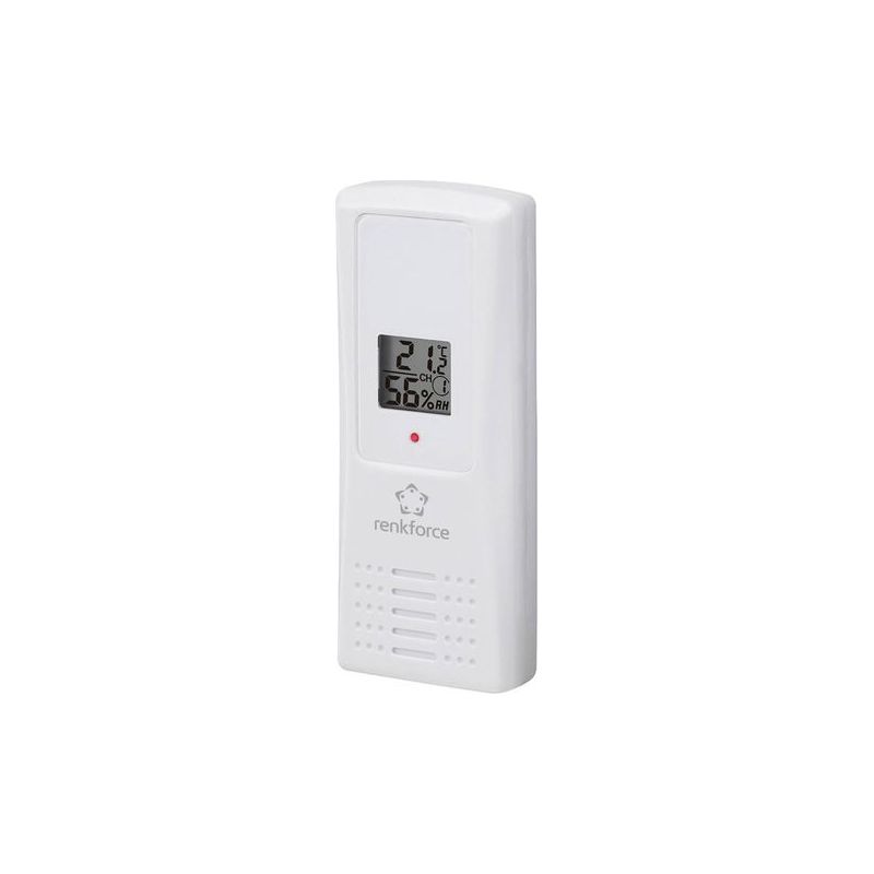 Renkforce Ft007th Thermo-hygrometrischer Sensor – Feuchtigkeitsdetektor Für Feuchte Baustellen – Betrieb Mit 2 X Lr3-batterien – Reichweite 100 M