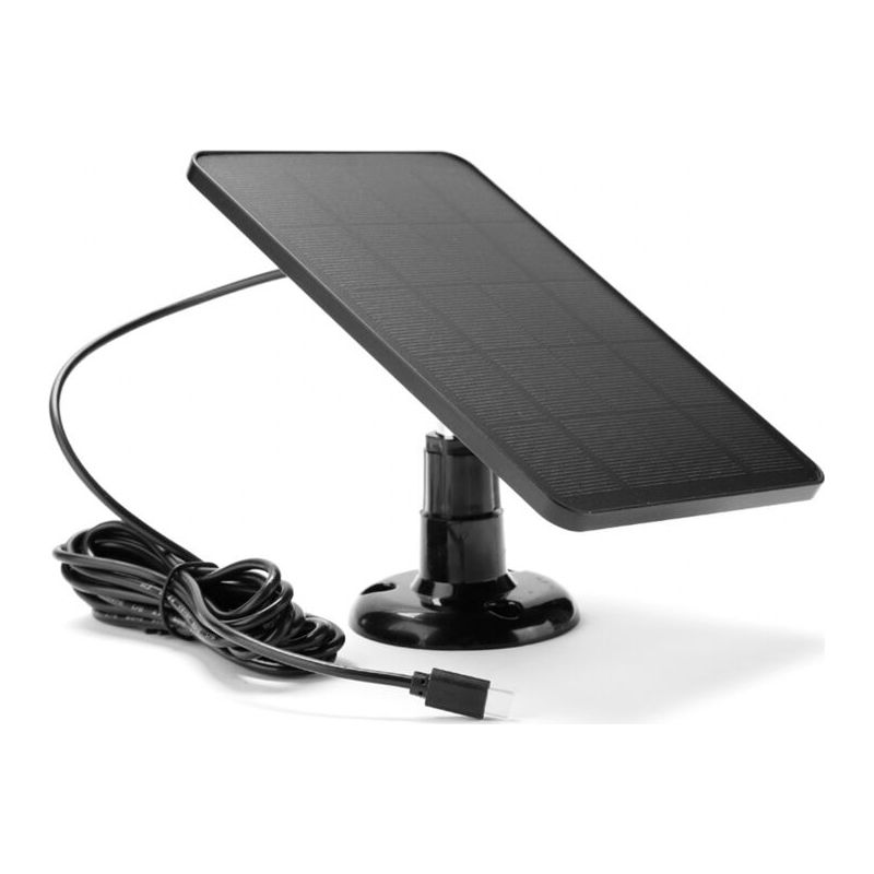 10-w-5-v-solarpanel Für Überwachungskameras, Ip67 Wasserdicht, 360° Drehbar, Usb-c-anschluss, 3 M Kabel, Dauerladung
