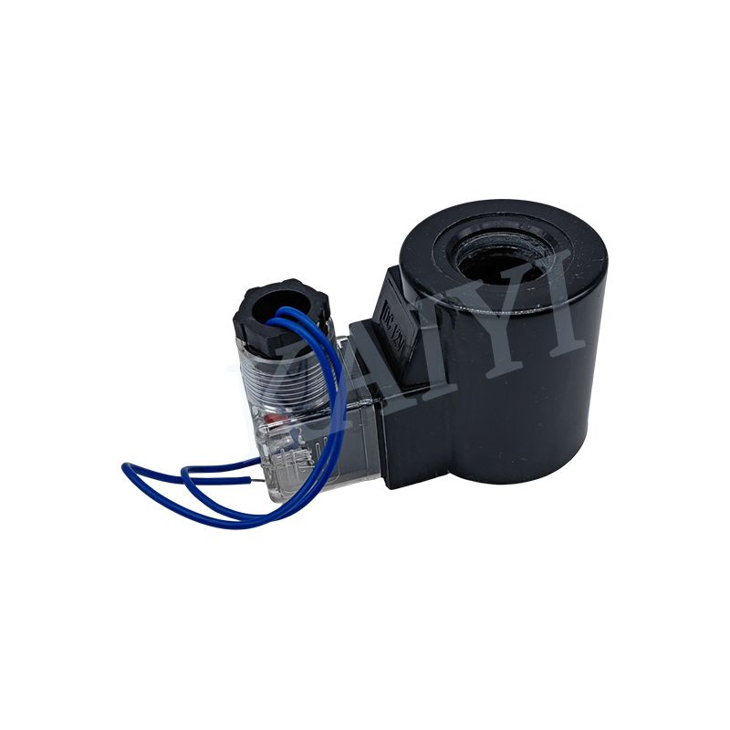 Baggerteile: Magnetventilspule, 20 Mm Innendurchmesser, 52 Mm Höhe, Drei Quadratische Anschlüsse, 220 V Wechselstrom, 24 V Gleichstrom