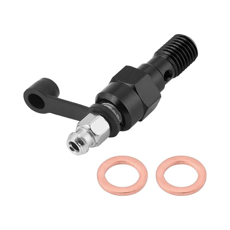 Motorrad-entlüftungsschrauben M10 X 1,0 Mm Universal Aluminium Mit Bremssattel-entlüftungskappe Für Vorder- Und Hinterradbremsen